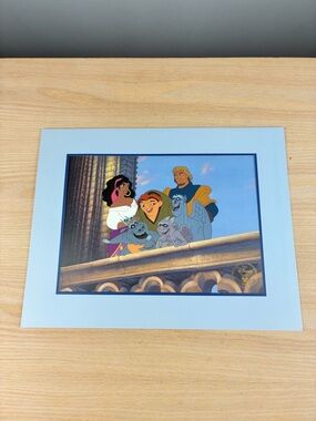 Vintage 1997 Disney Hunchback of Notre Dame Lithograph 11x14